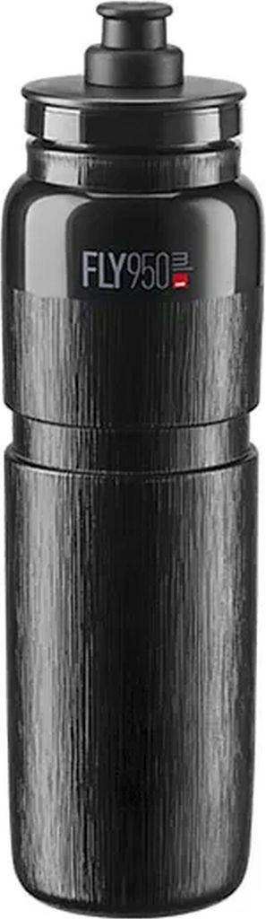 Elite Trinkflasche FLY Tex schwarz graue Grafik 0,95 L Produktbild 