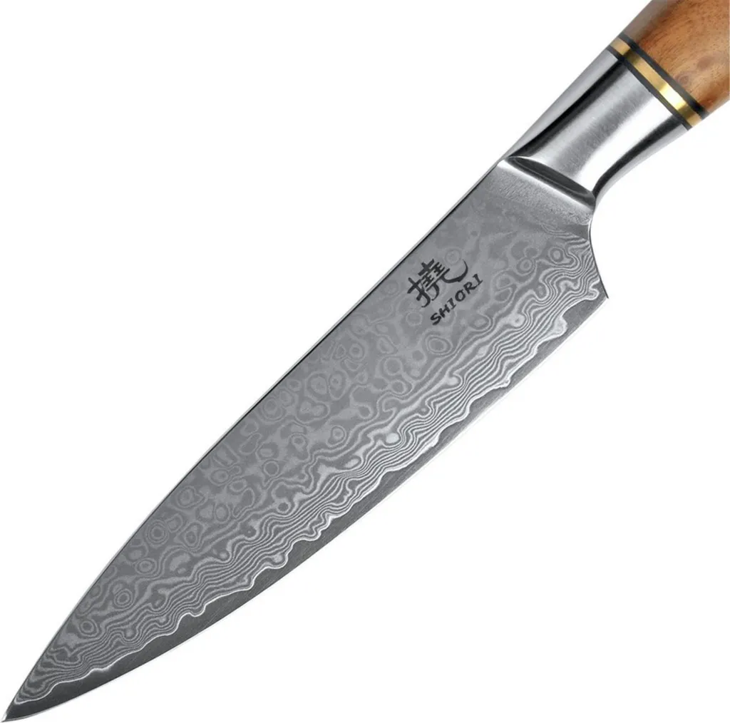 Coltello Multiuso Shiori Muro 318uniw | Acciaio Damasco 67 Strati - 2