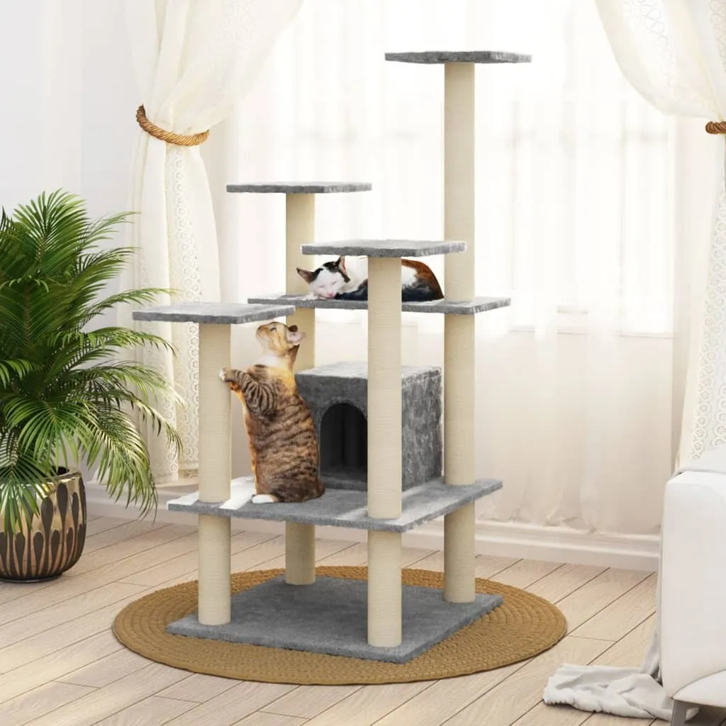 Recensione Graffiatoio vidaXL 110 cm | Sisal e Peluche Grigio Chiaro - 9