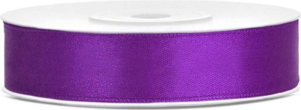 Satinband 12 mm/25 m Lila Party Deko Produktbild 