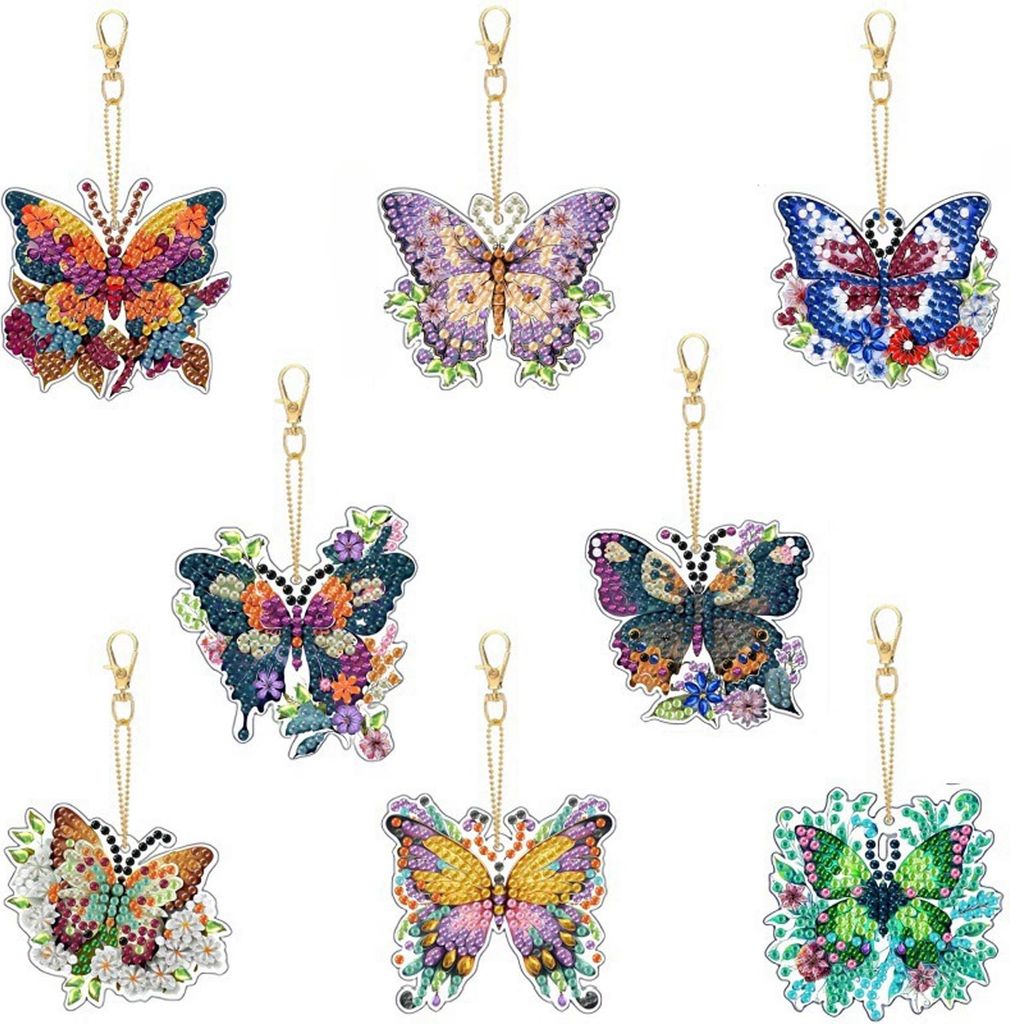 Stück Diamond Painting Schmetterling Sets,5D DIY Basteln Produktbild 