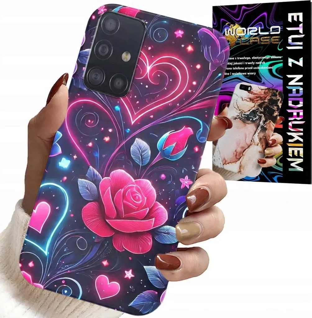 Protezione Integrale Samsung A51: Custodia Rosa Cuore + Vetro Pro
