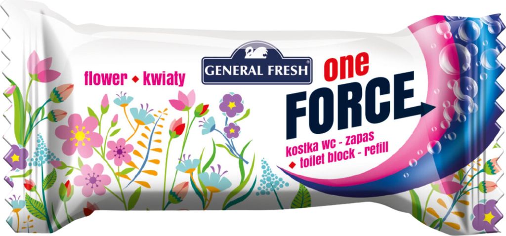 GENERAL FRESH FORCE ONE CUBE Toiletten-Nachfüller Blumenduft 40 g