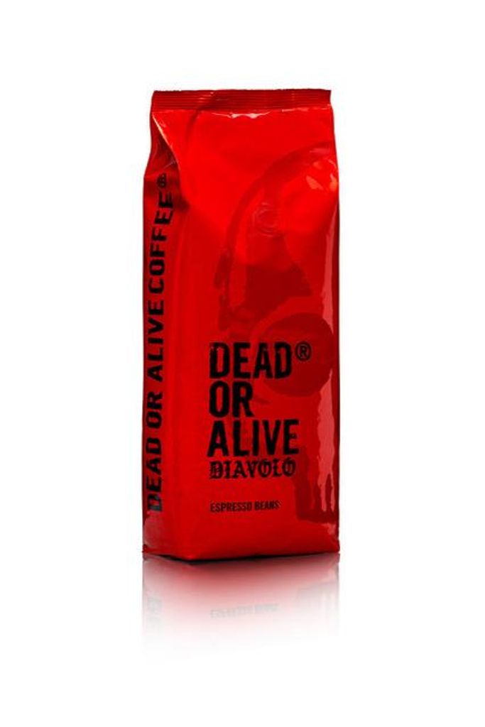 DEAD OR ALIVE DIAVOLO Espresso Kaffeebohnen 1 kg extra Produktbild 