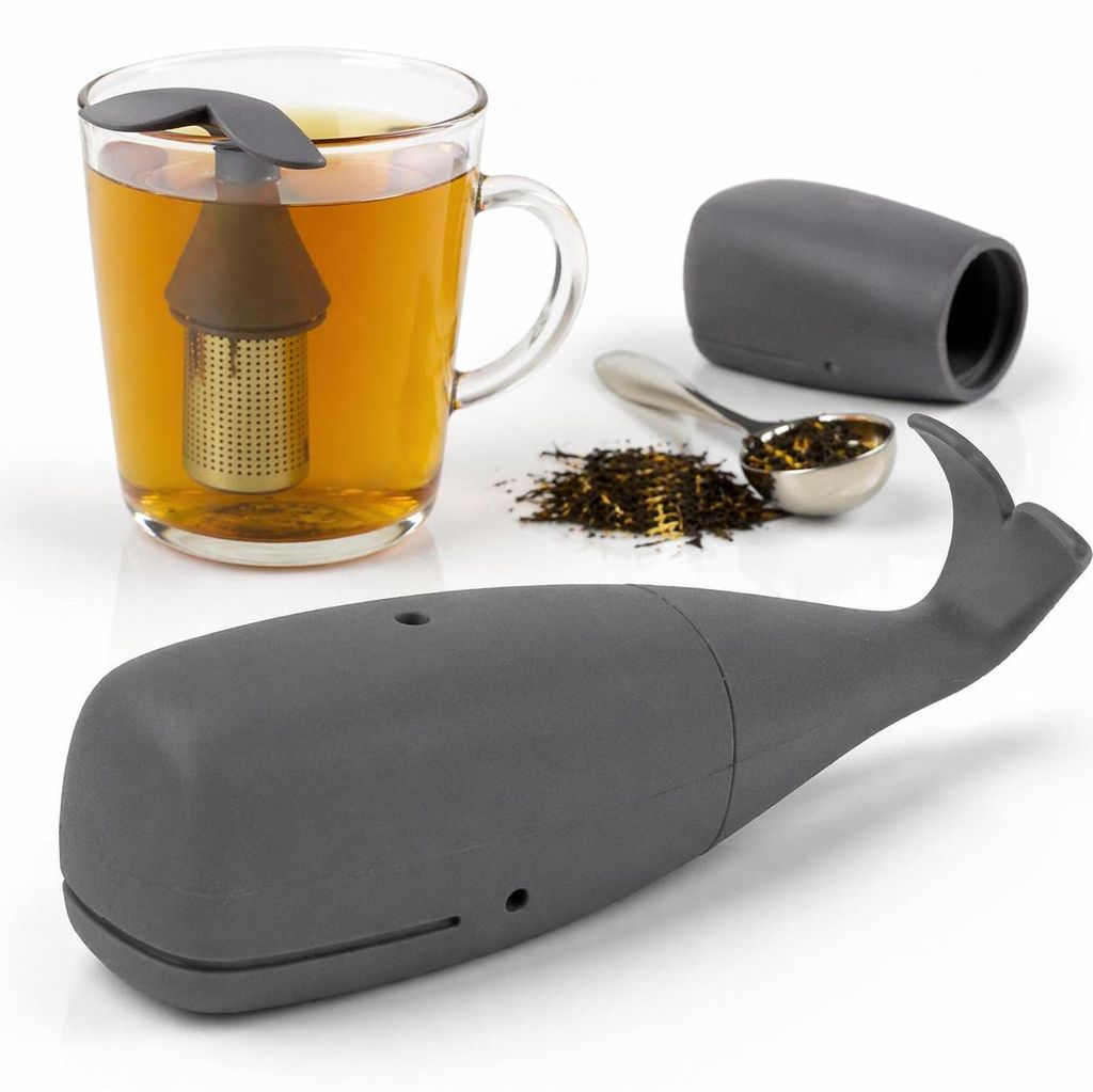 Umbra Wal Teesieb Teefilter in Tierform Einfache Teezubereitung Pflegeleicht für Teeliebhaber,