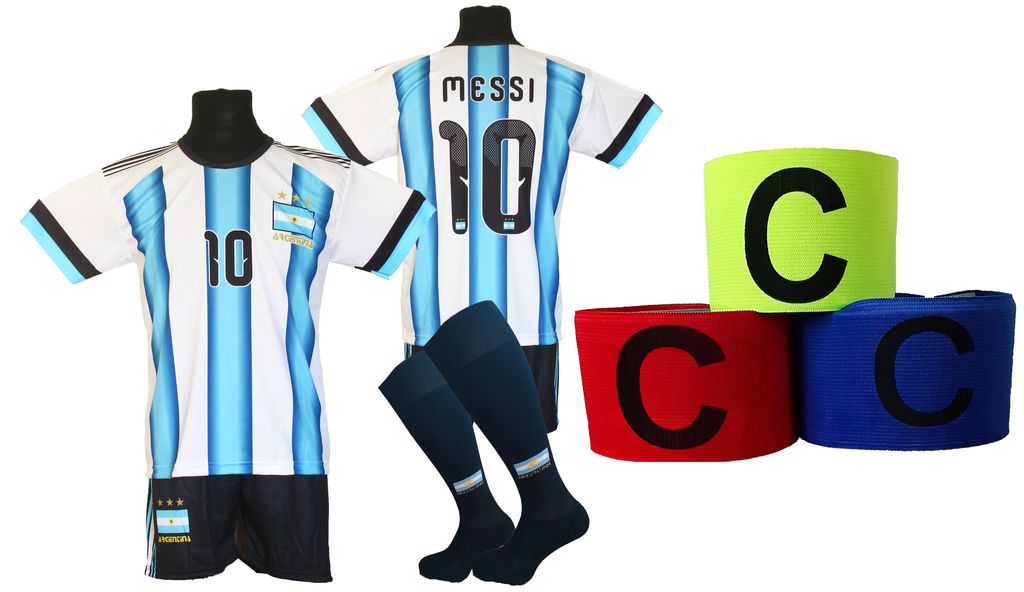 Sada detskej futbalovej výbavy MESSI ARGENTÍNA – veľkosť Obrázok produktu 