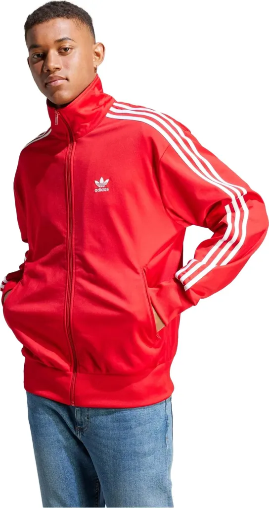 Veste de Sport Adidas IJ7060 Rouge L pour Entraînement et Sorties Ville