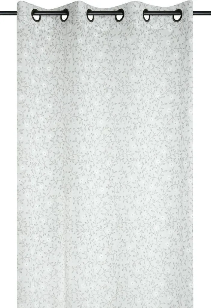 Rideau GINNY STOF 140x260 cm crème à motif floral élégant pour salon