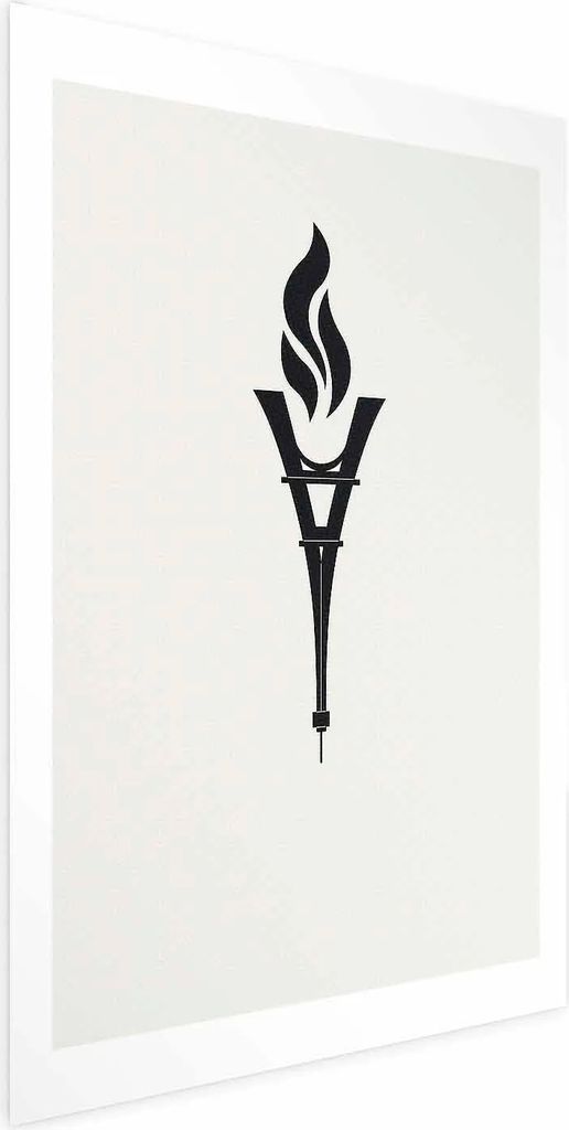 Posterpapier Poster - Torch Shaped Like the Eiffel Tower 29.7x42 cm Abstrakt i-A-10038-ao-a