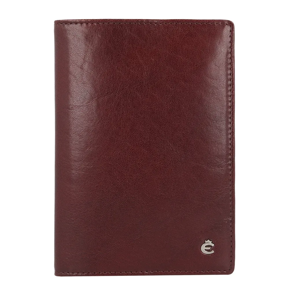 Étui Esquire Toscana Marron Foncé : Cuir de Qualité et Format Compact