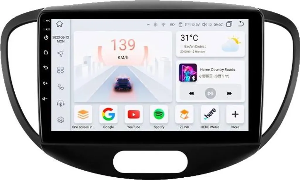 Pack Navigation GPS et Musique pour Hyundai Grand i10 PA 2007-2013 S1