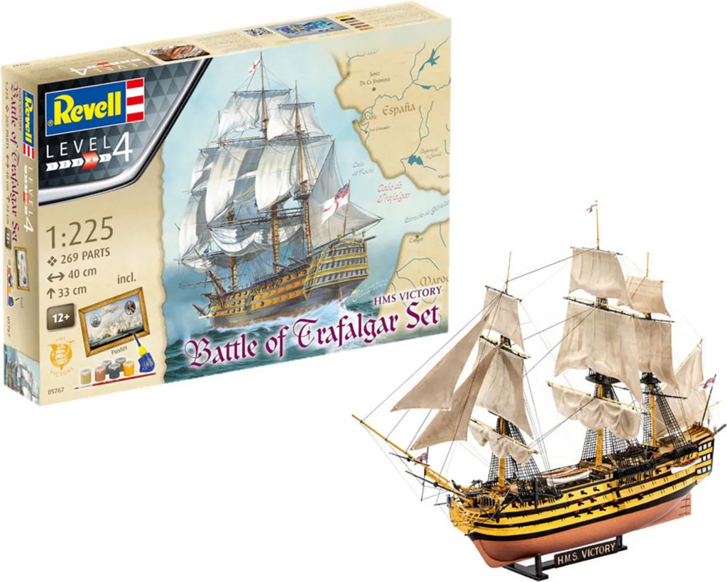Kit Maquette Bateau Revell Facile avec Colle et Peinture Incluses