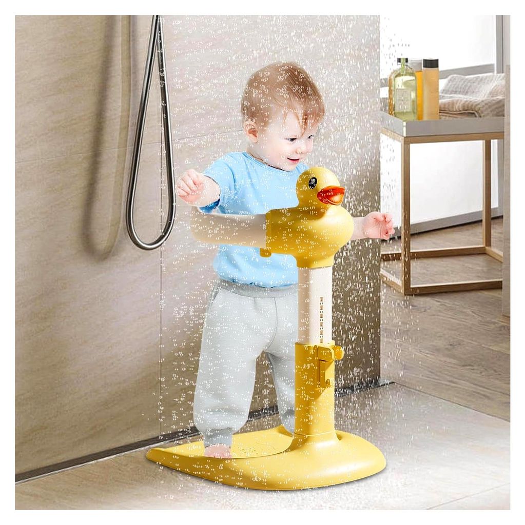 Baby Bad Steh-Dusche | Bade- und Duschen Stehhilfe | Verstellbare Halterung Mit Rutschfester Basis Für & Mädchen 0-36 Monate