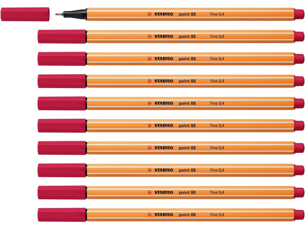 Fineliner - STABILO point 88 - Verpakking van 10 stuks - Productafbeelding 