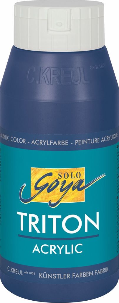 Acheter Kreul 17018 Solo Goya Triton Peinture Acrylique Vermillon, Flacon De 750 ML, Séchage Rapide Et Mat, à Base D'eau, Qualité Studio, Bon Pouvoir Couvrant Rendement ? Comparer Chez