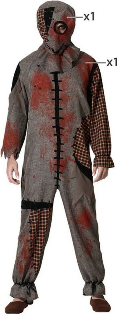 Verkleidung für Erwachsene Voodoo Puppe Braun XL - XL