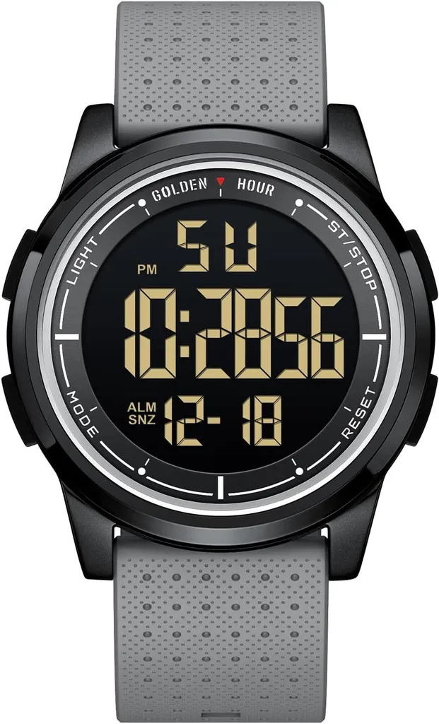 Orologio Digitale Ultra Sottile Uomo: Cassa Metallo e Display Luminoso