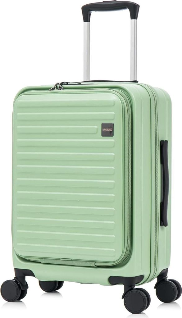 Koffer Trolley Reisekoffer Hartschalenkoffer Handgepäck mit Rollen Suitcase TSA Schloss Mint Grün MS-19849