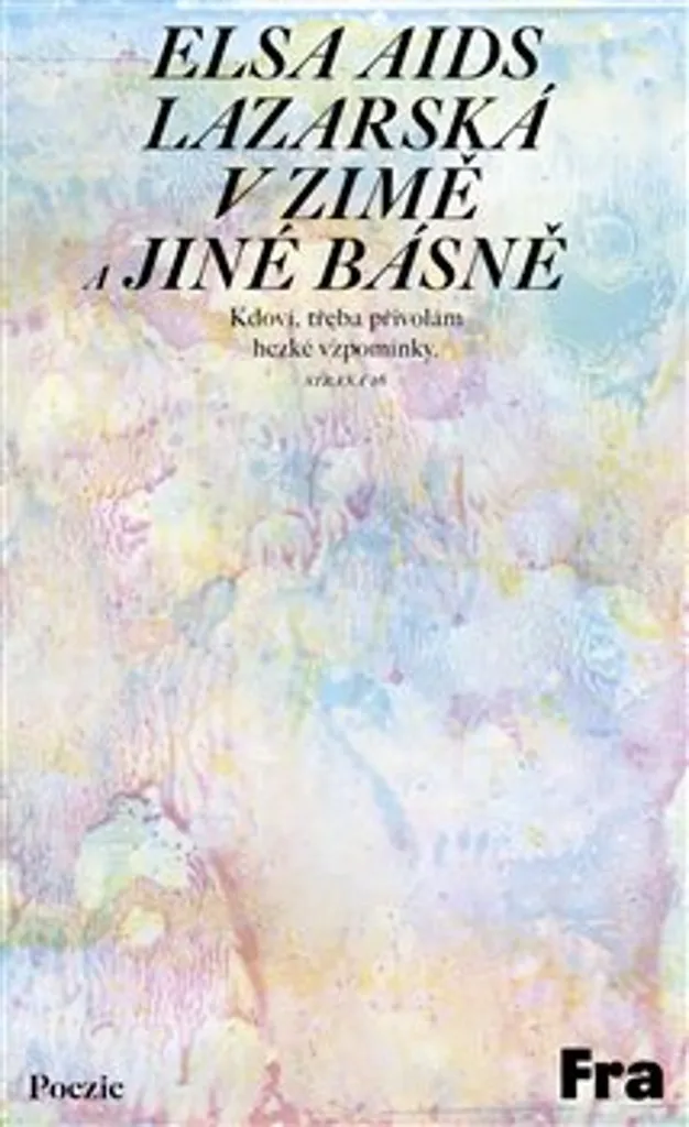 Livre Elsa Aids Lazarská v zimě poésie urbaine et mélancolie hivernale
