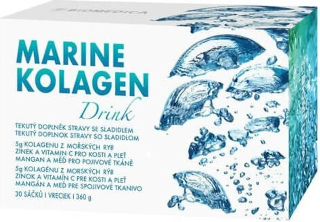 Boisson au collagène marin pour l'élasticité de la peau 30 sachets cure