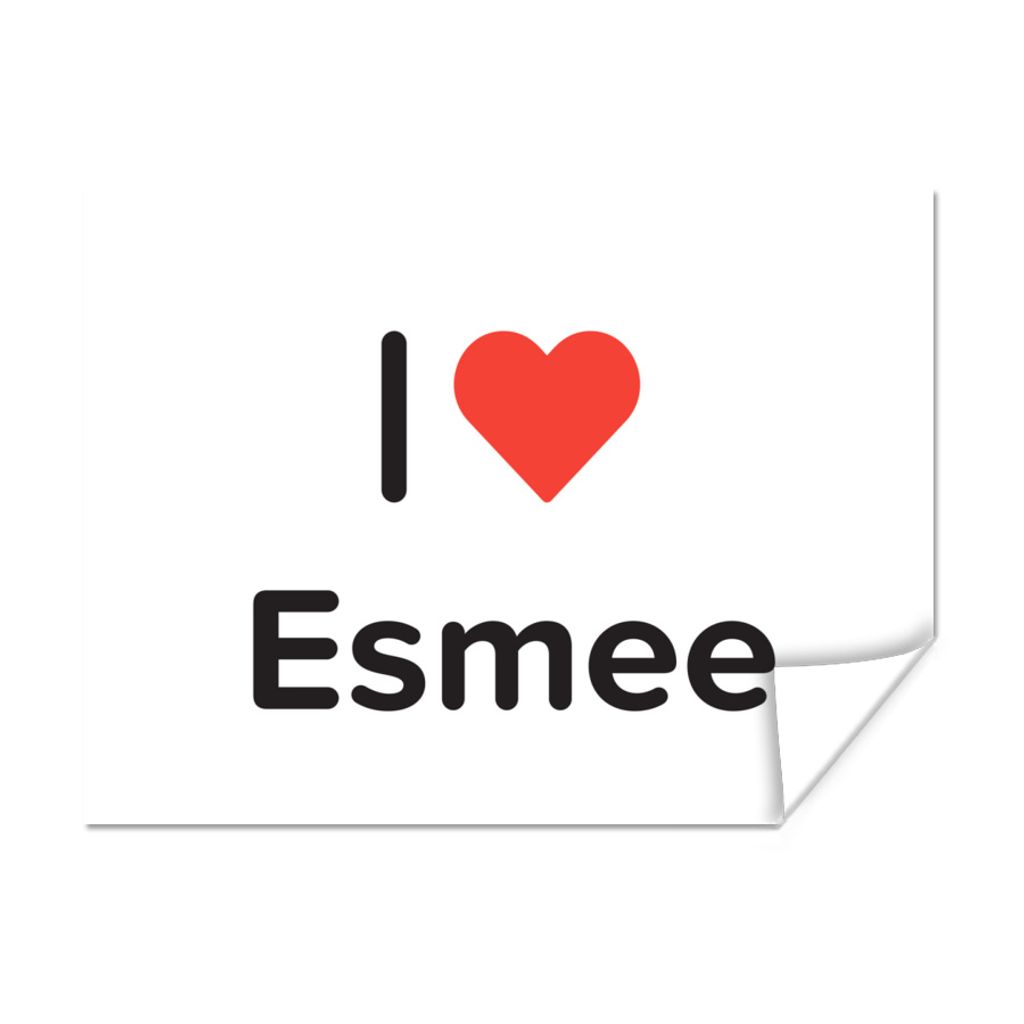 MuchoWow Poster Ich liebe - Esmee - Mädchen 120x90 cm - Wandbild