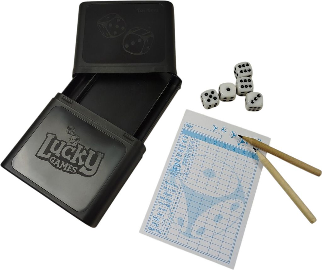 All-in-one Würfelspiel - Reise Spiel mit Transportbox