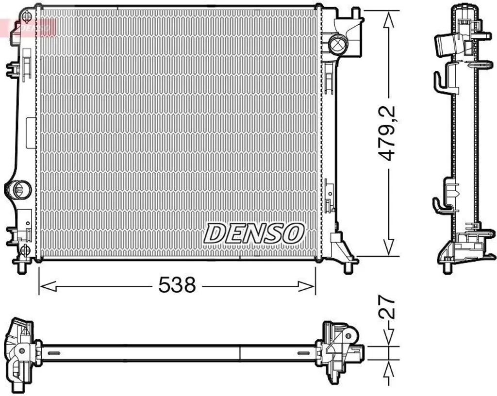 Évitez la surchauffe : Radiateur moteur Qashqai II et Kadjar DRM46064