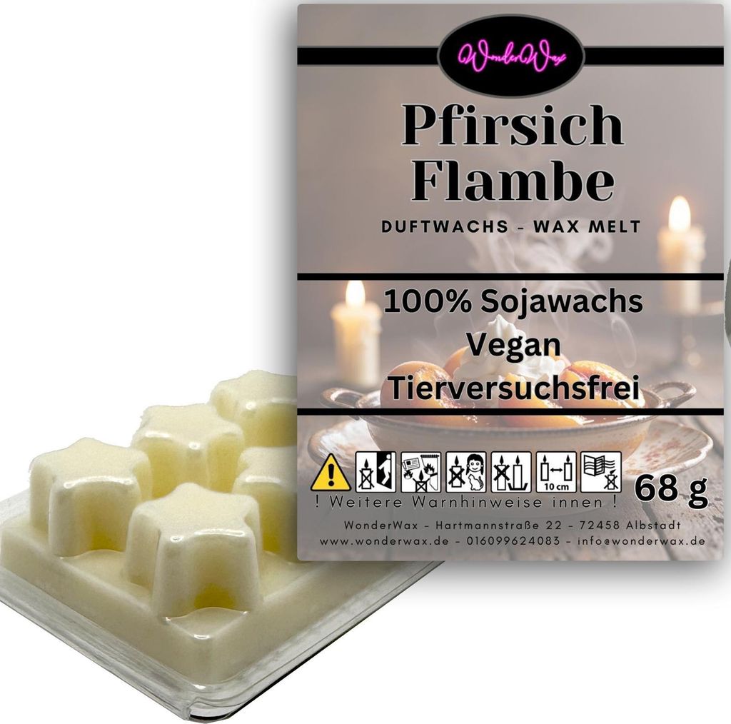 WonderWax Duftwachs Wax Melts für Duftlampe, 6 Sterne Duftmelt Wachsmelt Sojawachs Duftwachs Würfel für Raumdüfte, Wachs Duftöl Winter Indoor ...