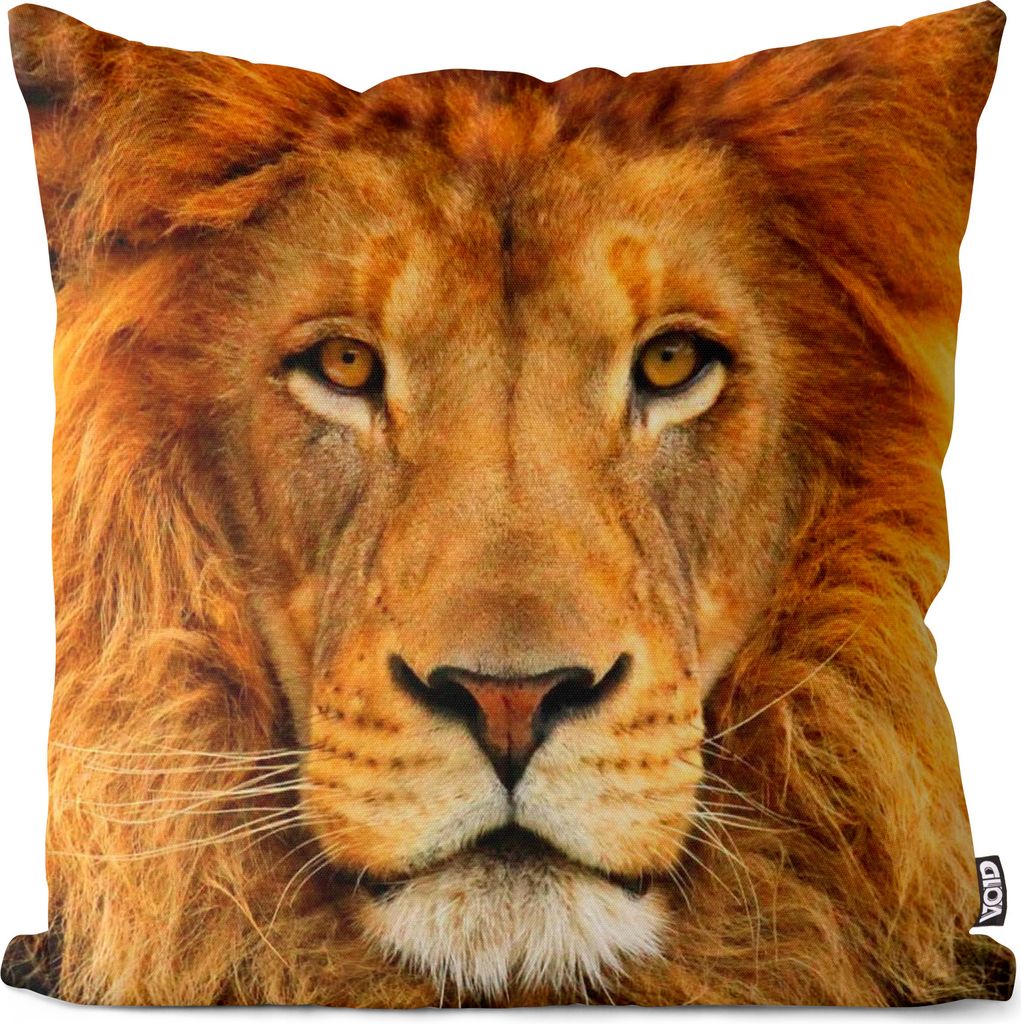 VOID Löwenkopf Kissenbezug Kissenhülle Outdoor Indoor Löwe Fell