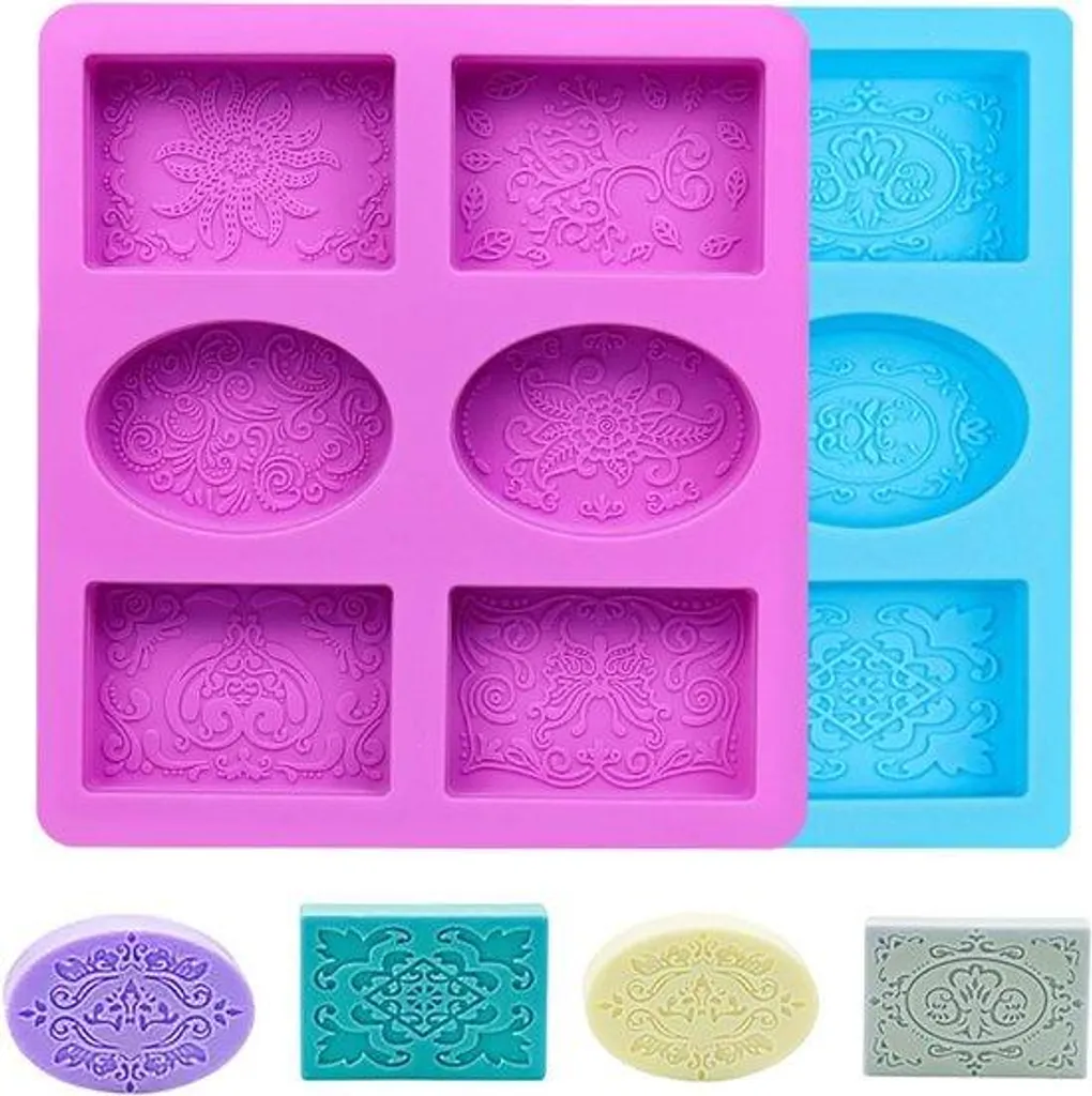 Moule à savon silicone bleu-violet haute résistance démoulage facile