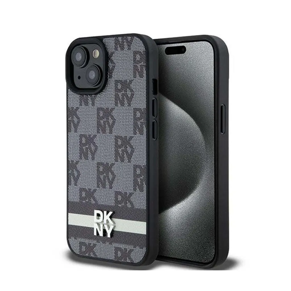 Custodia Rigida DKNY Dkhcp15Mpcptssk iPhone 15 Plus 6.7 Pelle Nera