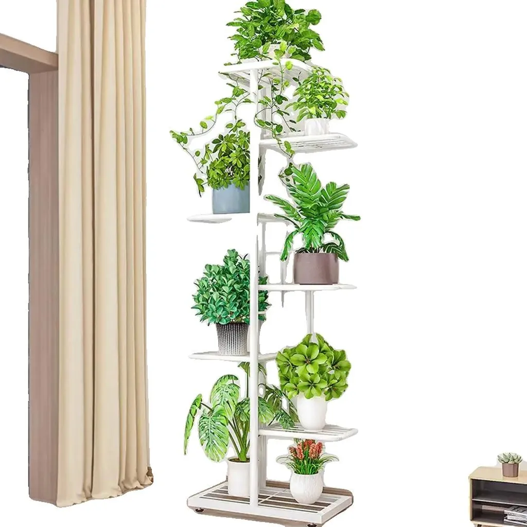 Étagère porte-plante stable 7 niveaux, fini les pots éparpillés au sol
