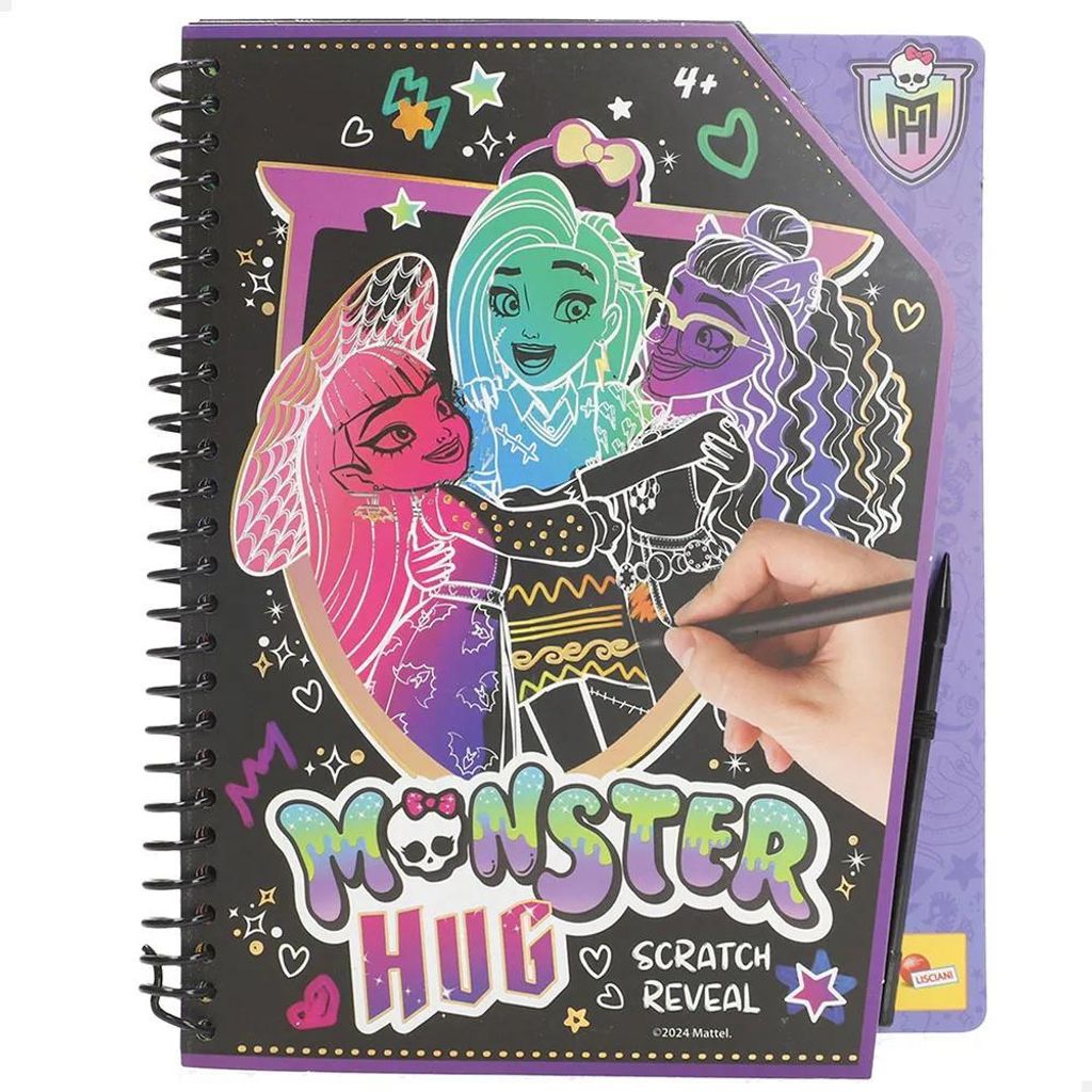 Monster hug scratch reveal. Carnet de croquis Monster High Image du produit 