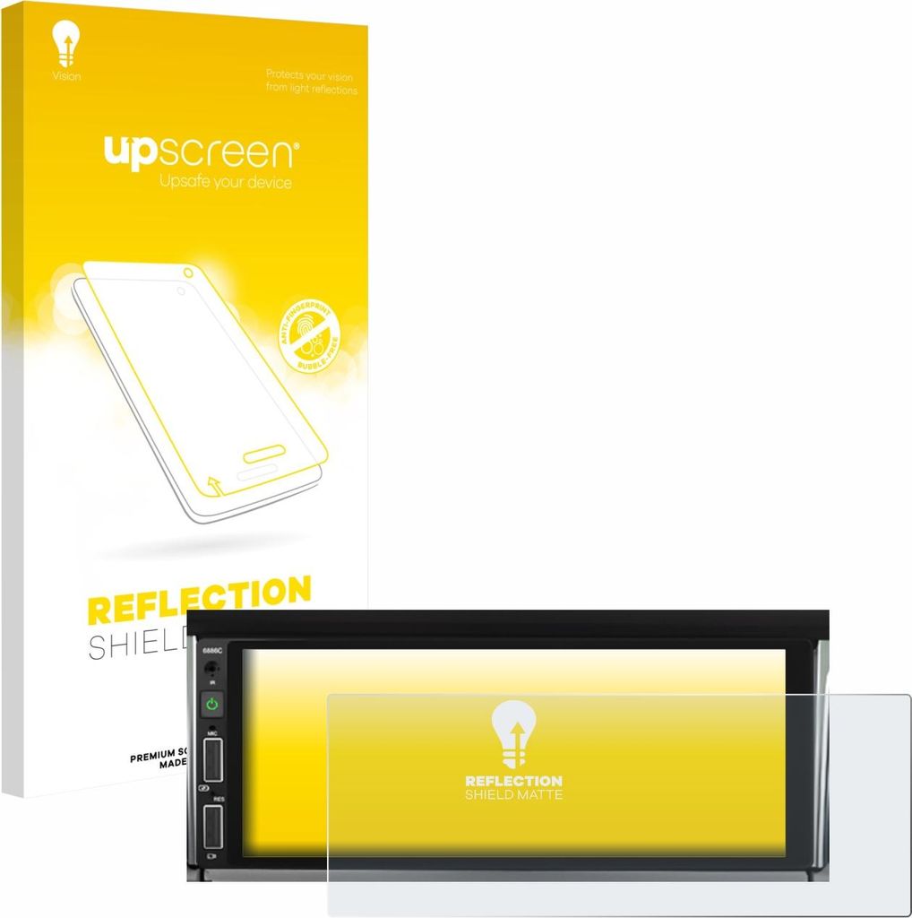 upscreen Schutzfolie für Hikity Carplay 6.86" Displayschutz Displayschutzfolie Folie Matt Entspiegelungsfolie