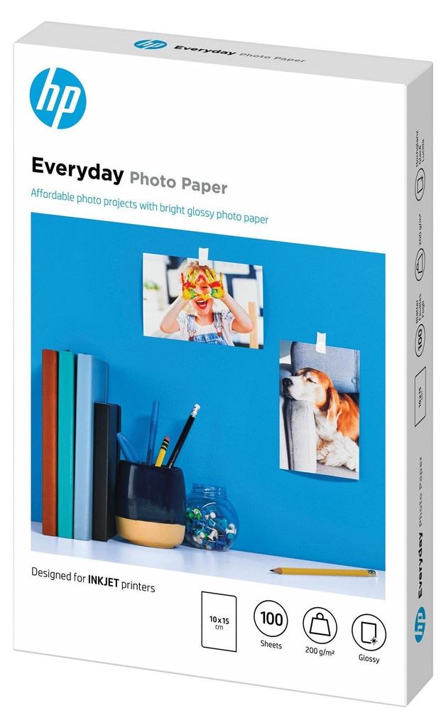 Papier HP Everyday Photo Paper - Glänzend - 8 mil - 100 x Zdjęcie produktu 