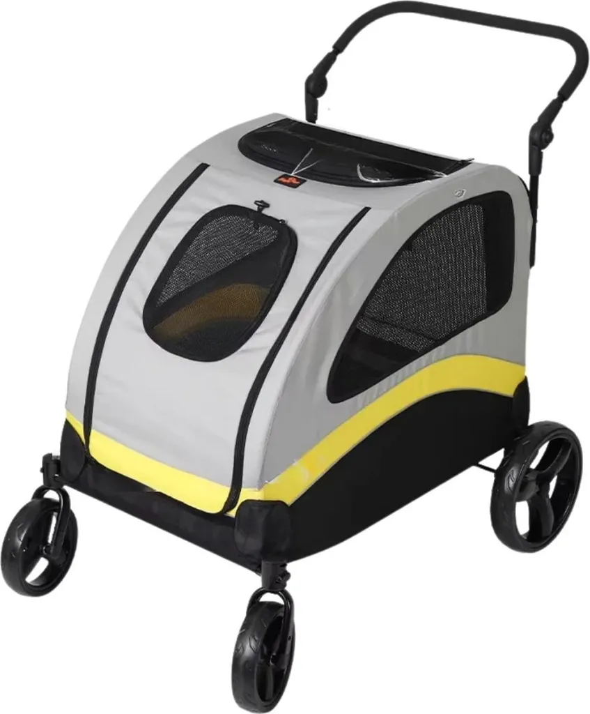 Buggy Royal Poussette pour 2 chiens pliante tout-terrain - Jusqu'à 30kg