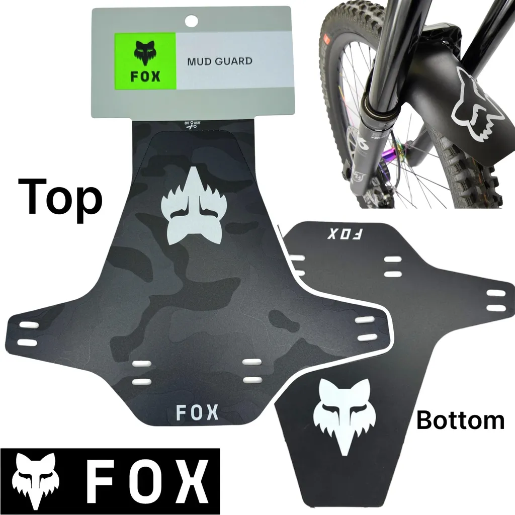 Garde-boue vélo Fox Mud Guard Fourche Fender Retro Camo VTT Design