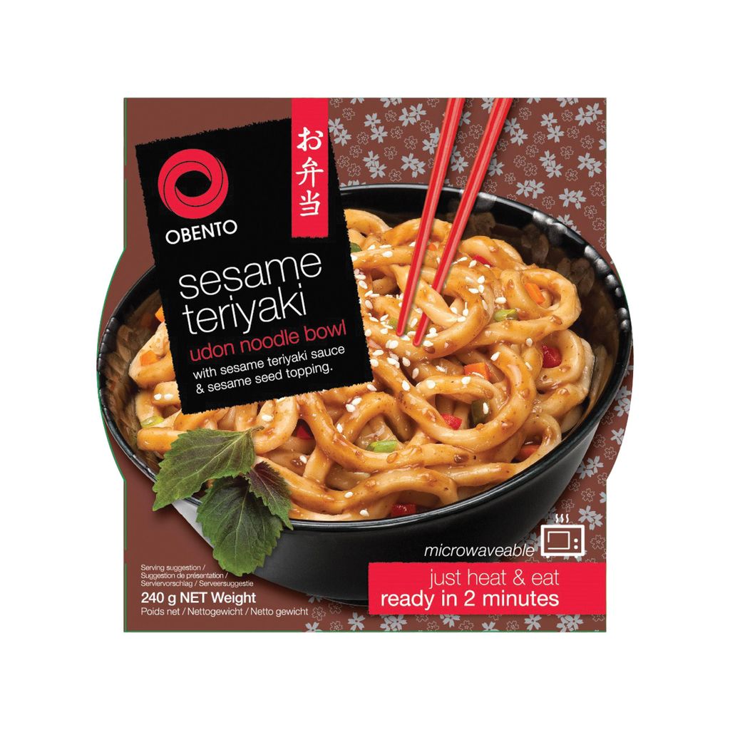 !!Obento Sesame Teriyaki Udon Nudeln BOWL 240g Produktbild 