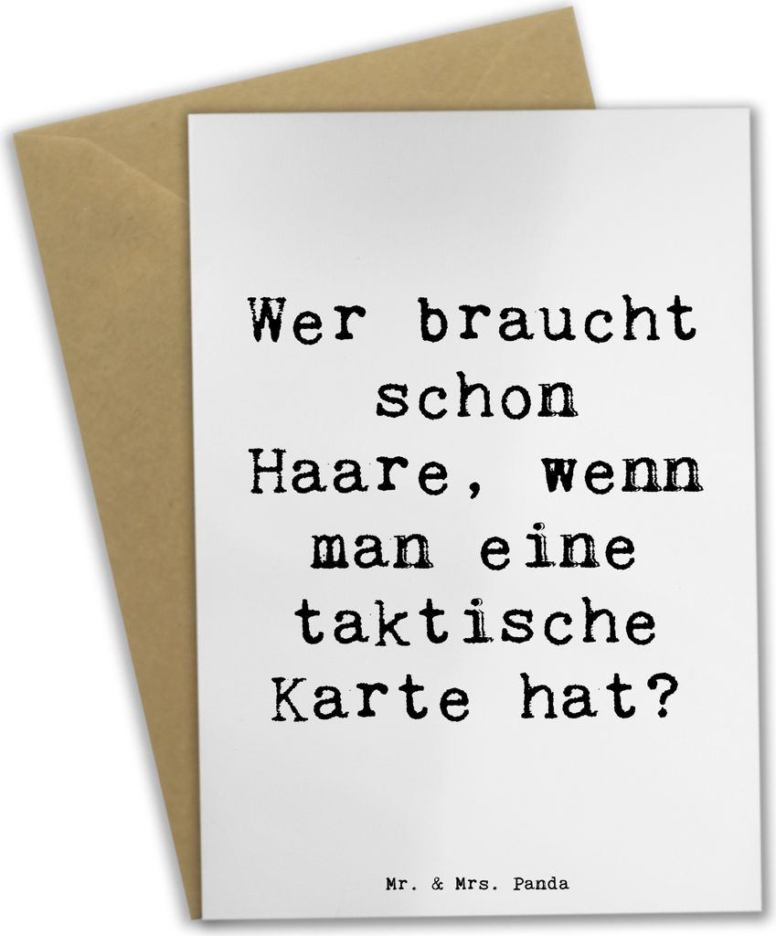 Mr. & Mrs. Panda Grußkarte Spruch Fußballtrainer Einzigartig - Weiß - Geschenk, osterkarten, Spielfeld, einladungskarten, hochzeitskarten, Gesch...