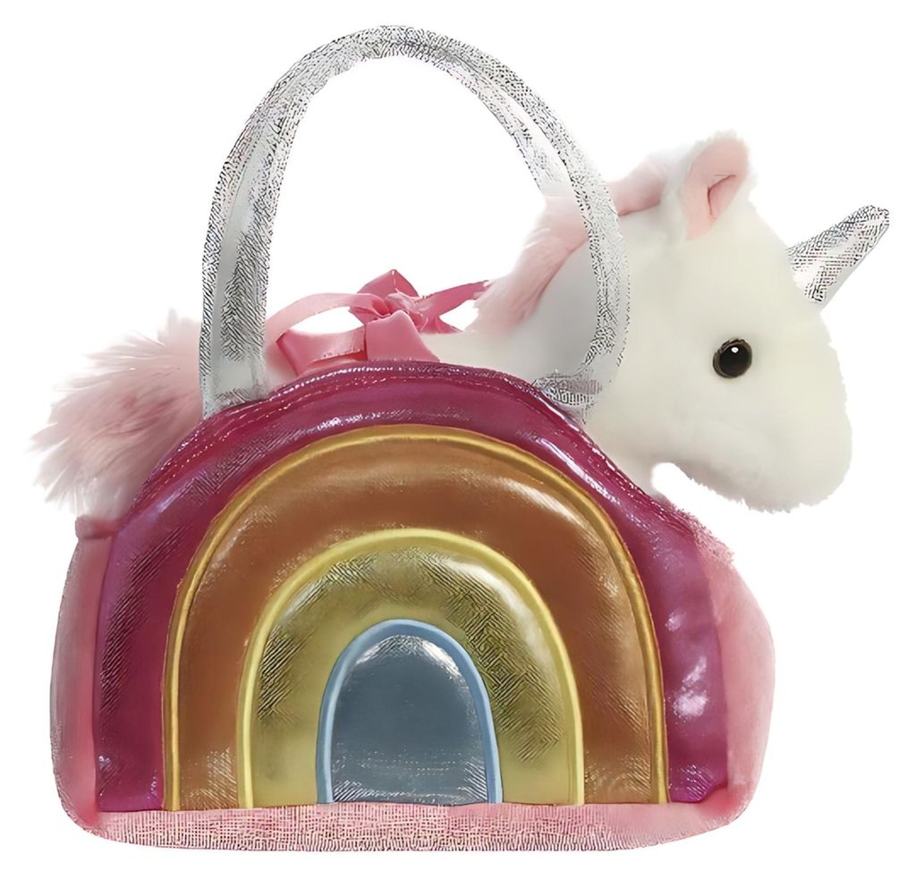 Aurora, 61171, Fancy Pal, Regenbogen Einhorn, 20cm, Plüschtier, Mehrfarbig