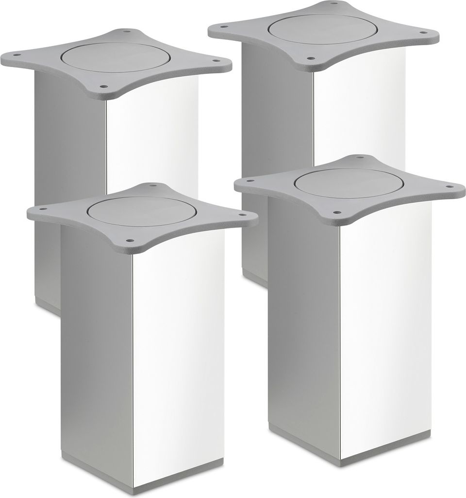 4er Set Möbelfüße QUEBEC II II 150 mm Chrom poliert