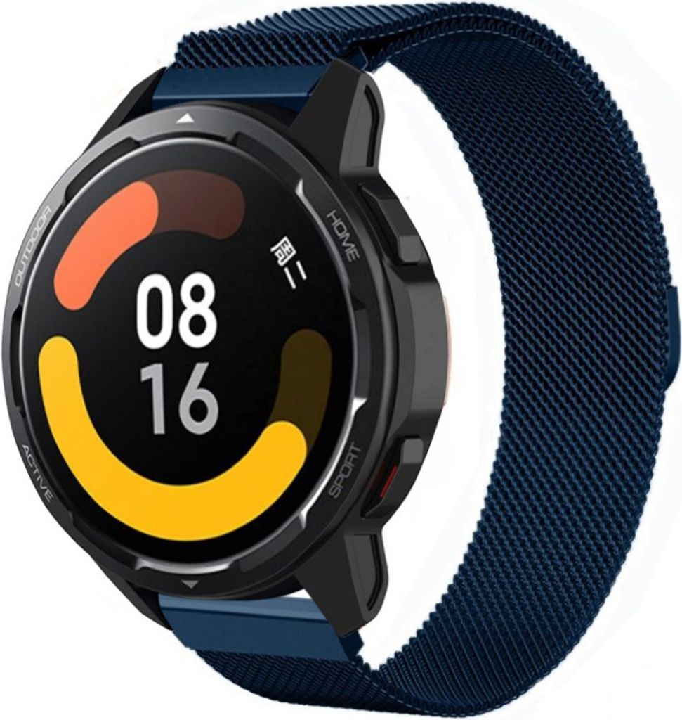 Strap-it Milanese Armband - Kompatibel mit Xiaomi Watch S1 Armband Ersatzarmband Edelstahl - Armband mit Magnetverschluss - Hochwertiges Material -...