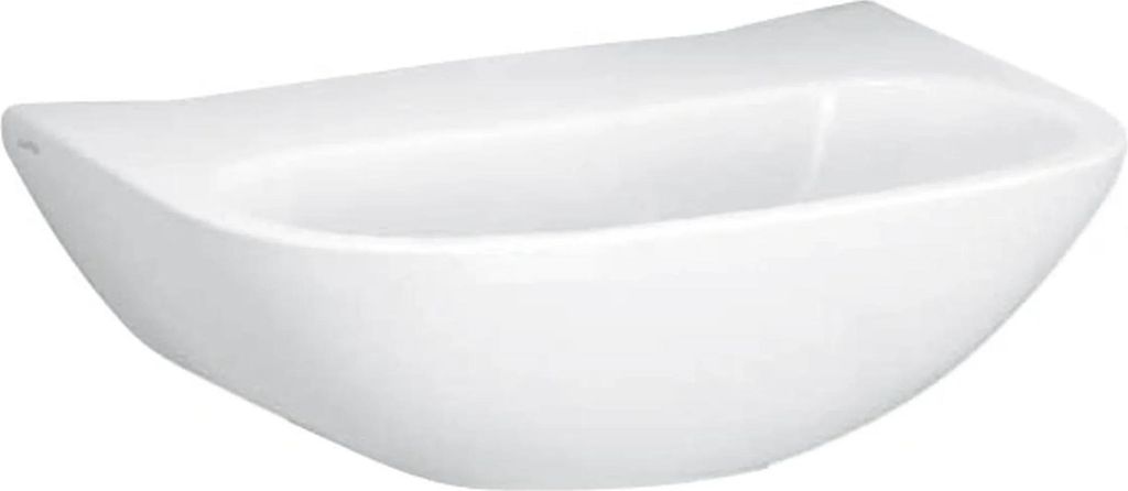 Laufen LF Object, 81106.4, 1 Hahnloch, ohne Überlauf, Überlaufkanal unten geschlossen, 600x465, weiß, 1 Stk.