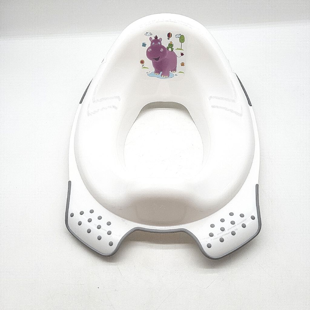 keeeper Hippo Kinder-Toilettensitz, Ab ca. 18 Monate bis ca. 4 Jahre, Anti-Rutsch-Funktion, Ewa, Weiß, 1 Stück