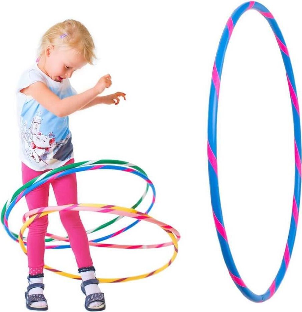 Bunter Kinder Hula Hoop für kleine Profis, Ø80cm, Blau-Pink