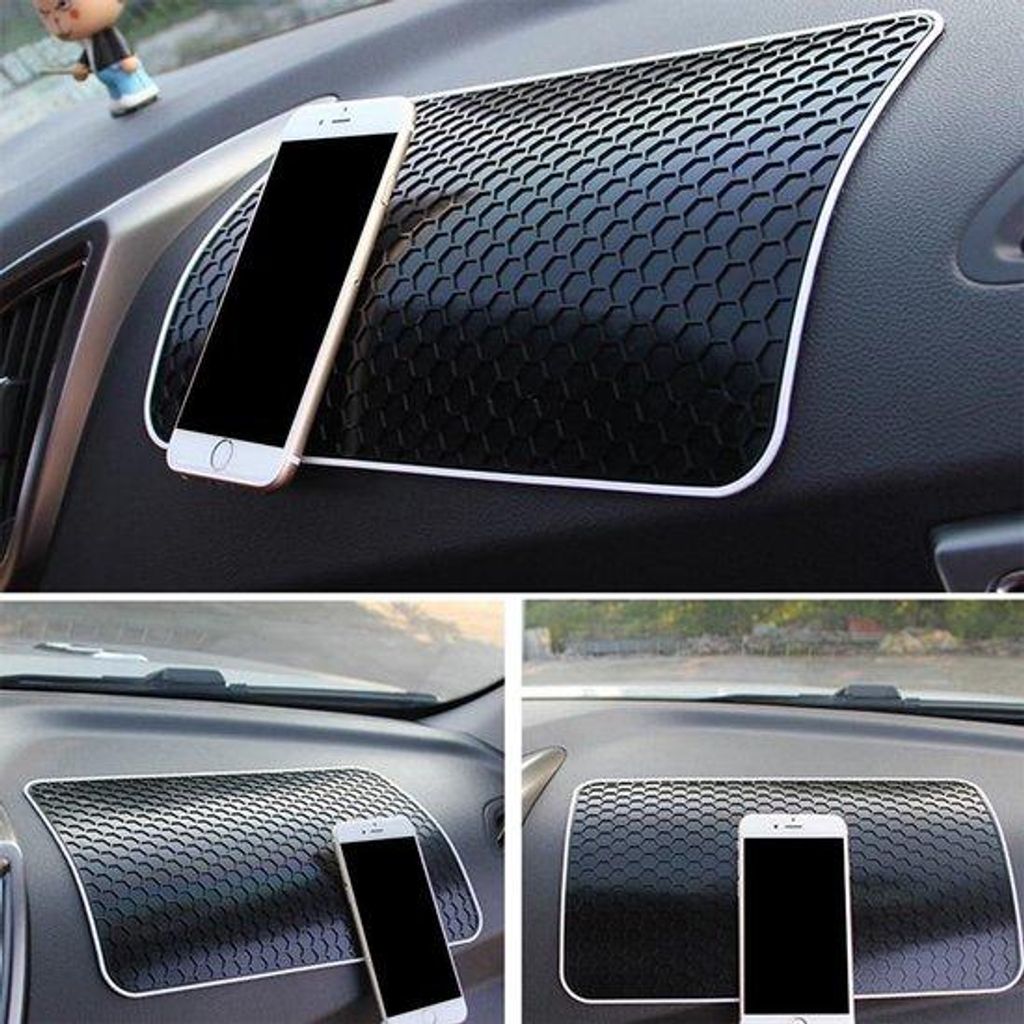 Antirutsch-Matte für Armaturenbrett, Auto, schwarz, multifunktional