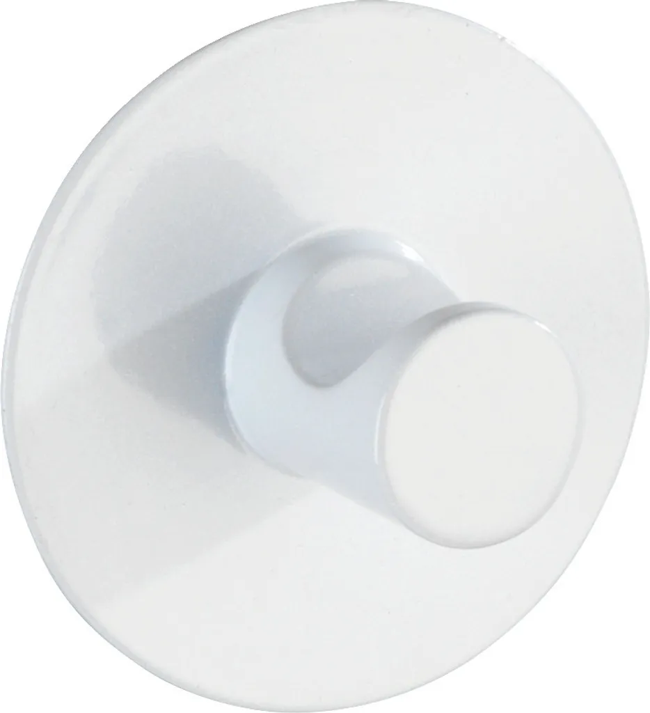Accroche serviette mural Savona blanc en inox pour douche et toilettes