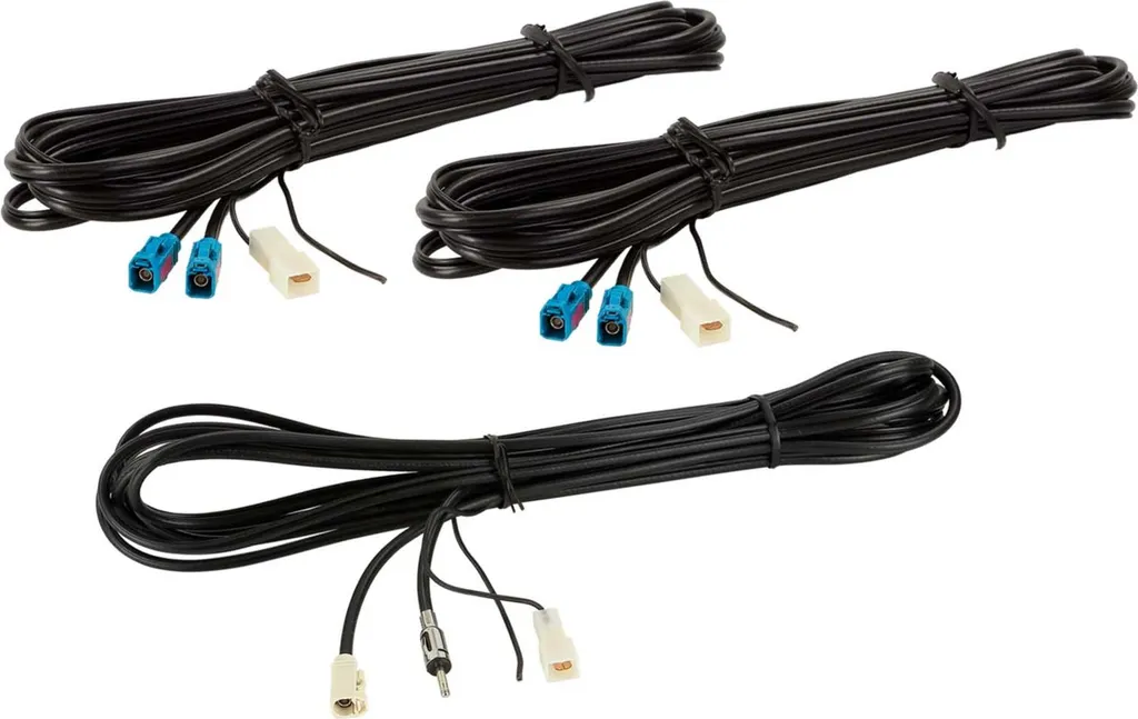 Kit câble antenne Fakra f vers DIN m et double Fakra f FM DVB-T GPS