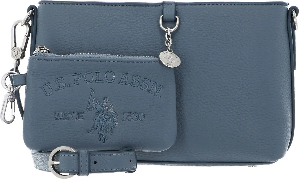Sac à bandoulière Breezy en denim pour femme U.S. POLO ASSN. bleu gris