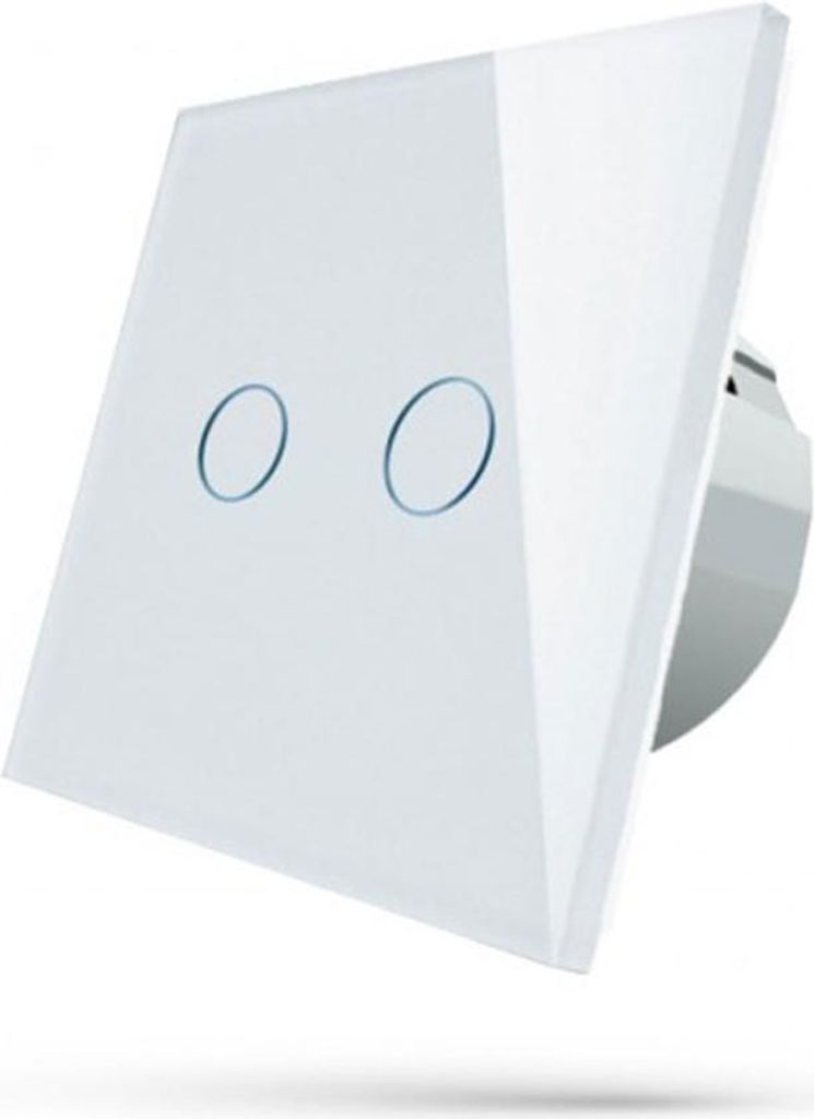 Spectrum Smart LED 2- Zonen Glas Lichtschalter UP Wandandschalter Smart Home Google Assistant Alexa Tuya Wi-Fi